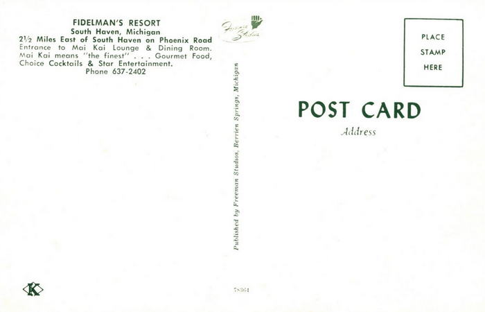 Fidelmans Resort - Old Post Card (newer photo)